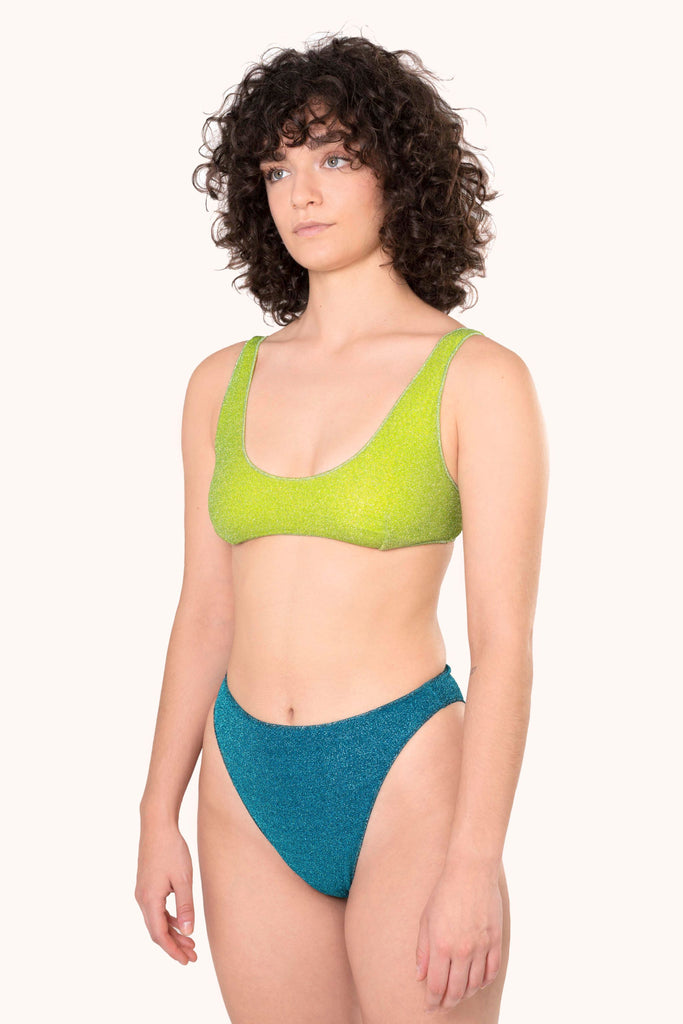 Oseree Lumiere Sporty Bikini Green Blue